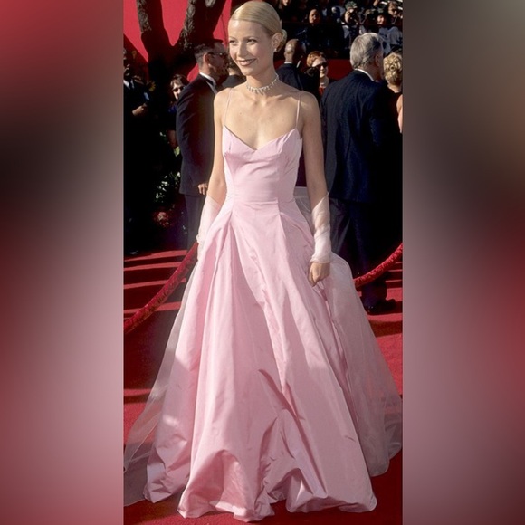 Ralph Lauren Collection Purple Label Silk Midi Dress Pink 1999 90s Strapless - Picture 15 of 16